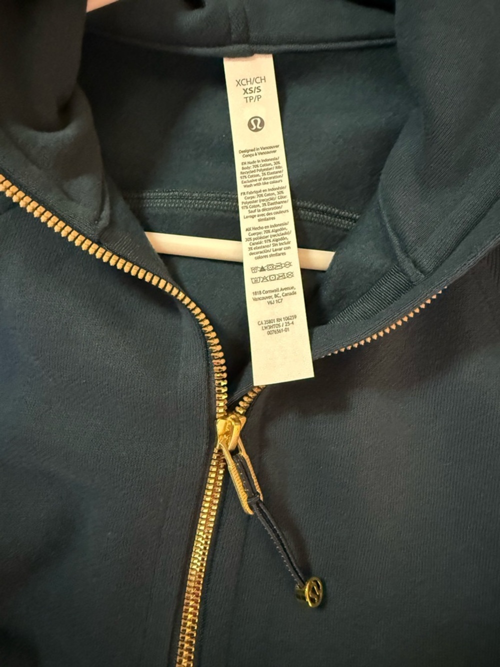 Lululemon Scuba Oversized Half Zip Hoodie NWT XS/S Indochine Gold - Picture 11 of 11